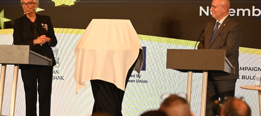 „България на прага на еврозоната“: пресконференция на Димитър Радев, управител на Българската народна банка и Кристин Лагард, президент на Европейската централна банка